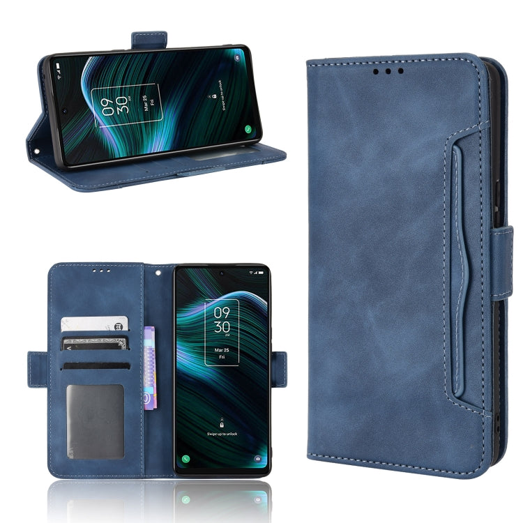 For TCL Stylus 5G Skin Feel Calf Texture Card Slots Leather Phone Case