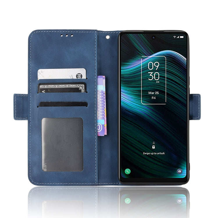For TCL Stylus 5G Skin Feel Calf Texture Card Slots Leather Phone Case