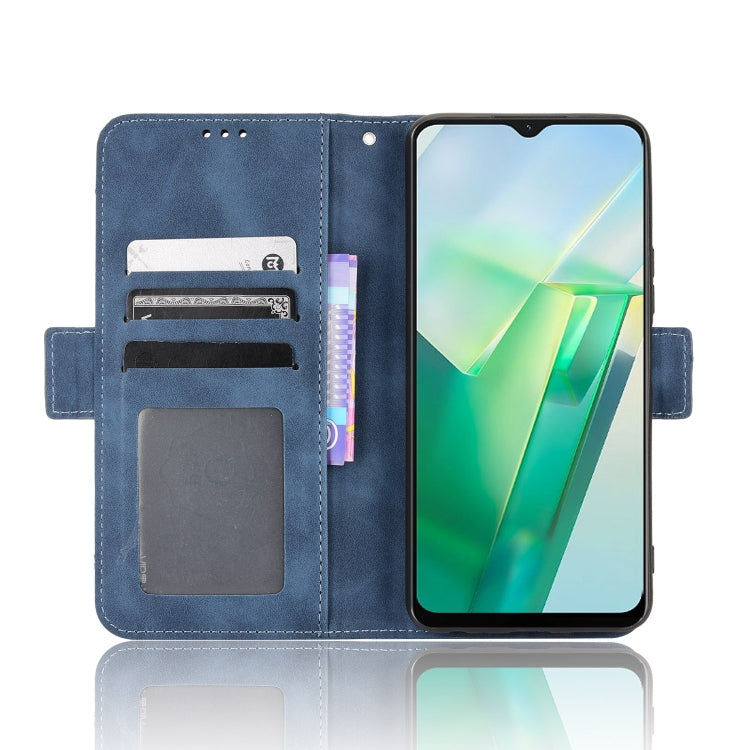 For vivo T2X 5G Skin Feel Calf Texture Card Slots Leather Phone Case