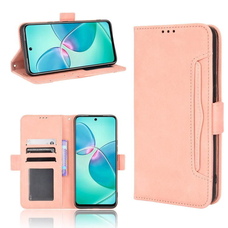 For Infinix Hot 12 Play Skin Feel Calf Texture Card Slots Leather Phone Case