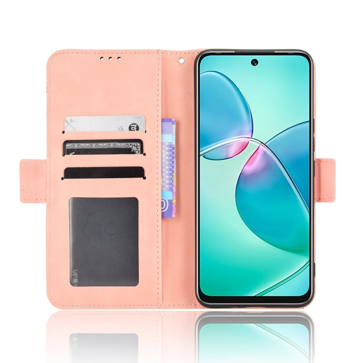 For Infinix Hot 12 Play Skin Feel Calf Texture Card Slots Leather Phone Case