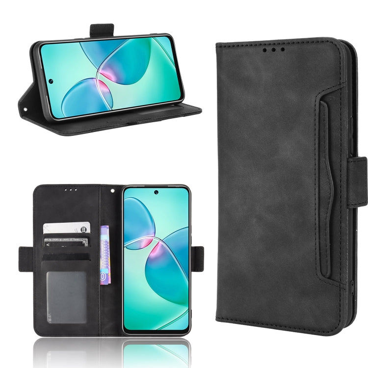 For Infinix Hot 12 Play Skin Feel Calf Texture Card Slots Leather Phone Case