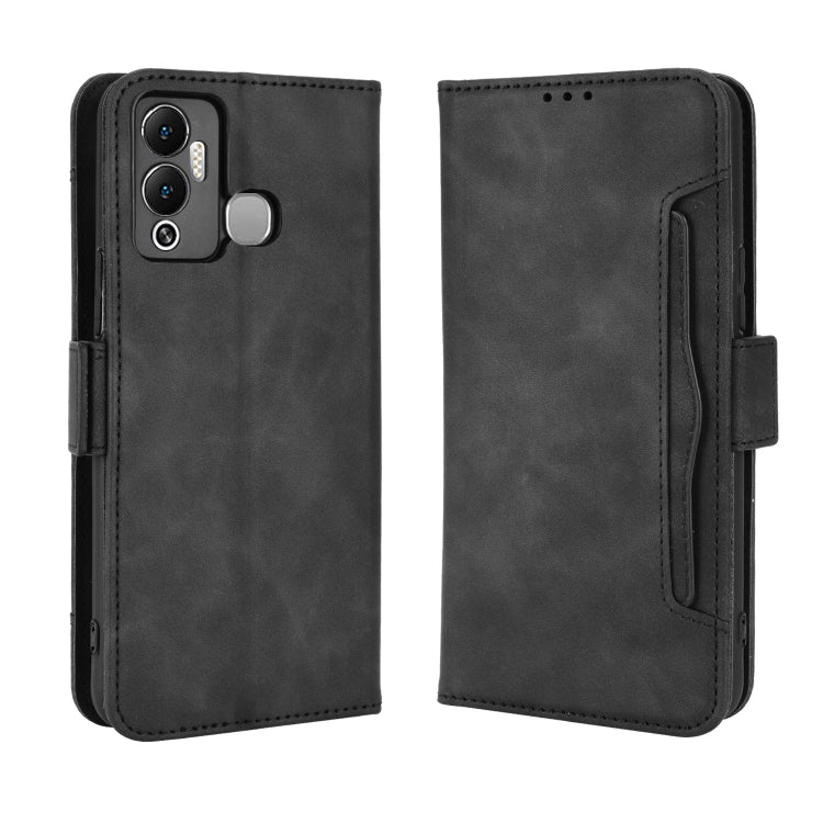 For Infinix Hot 12 Play Skin Feel Calf Texture Card Slots Leather Phone Case