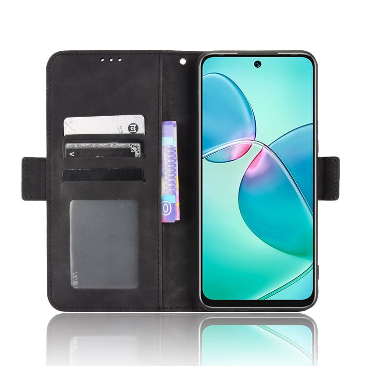 For Infinix Hot 12 Play Skin Feel Calf Texture Card Slots Leather Phone Case