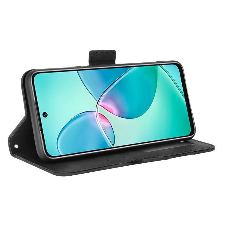 For Infinix Hot 12 Play Skin Feel Calf Texture Card Slots Leather Phone Case