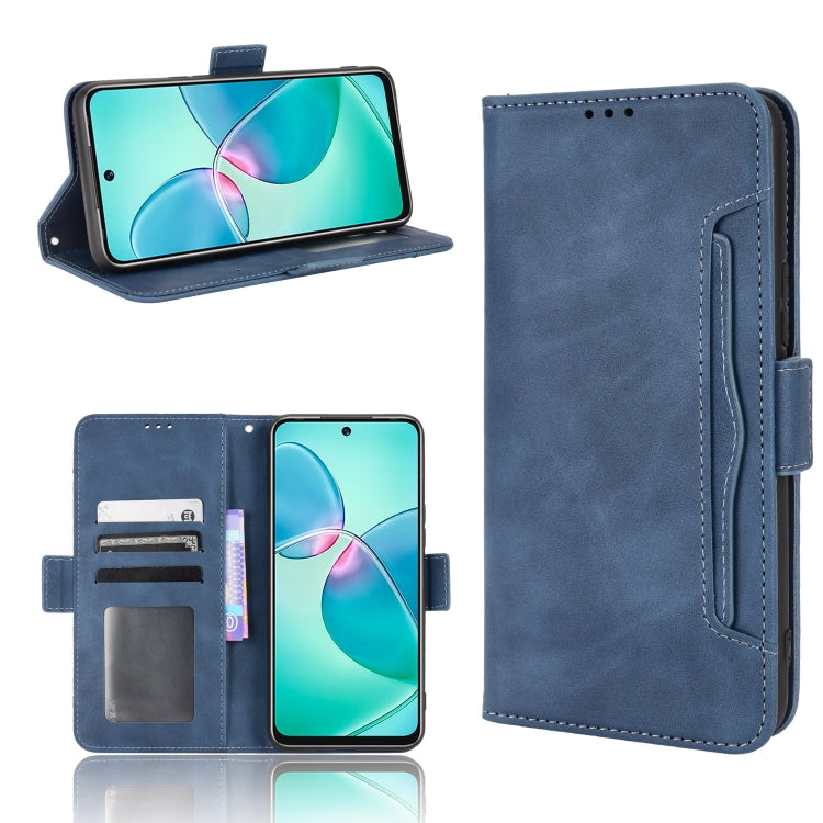 For Infinix Hot 12 Play Skin Feel Calf Texture Card Slots Leather Phone Case