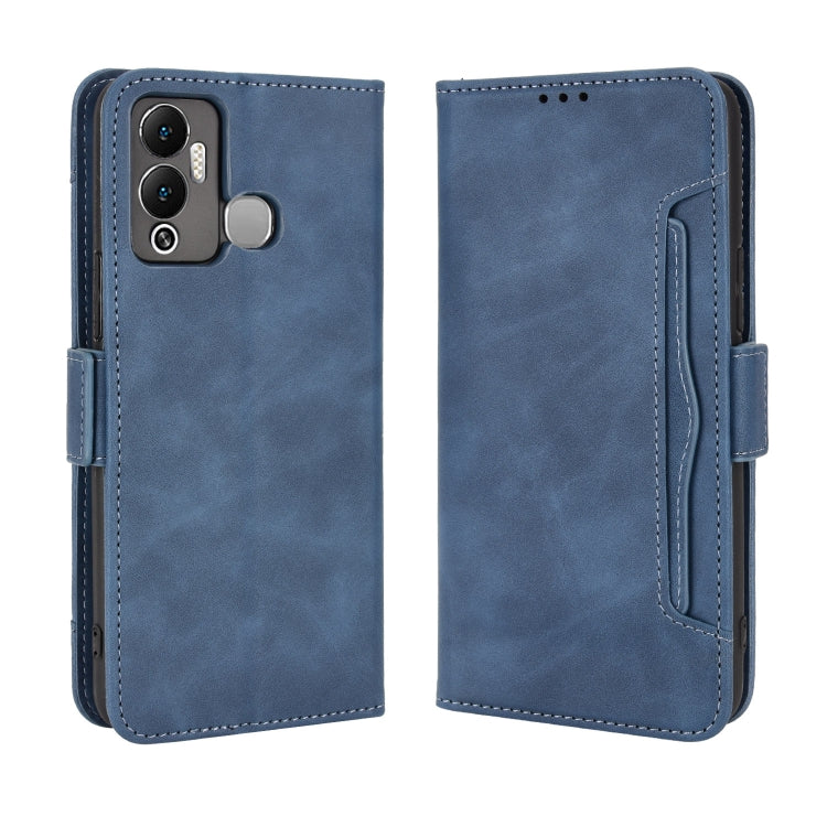 For Infinix Hot 12 Play Skin Feel Calf Texture Card Slots Leather Phone Case