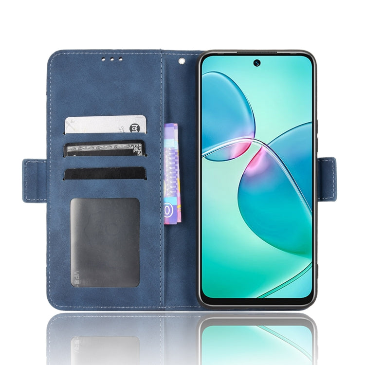 For Infinix Hot 12 Play Skin Feel Calf Texture Card Slots Leather Phone Case