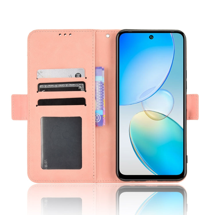 For Infinix Hot 12 Skin Feel Calf Texture Card Slots Leather Phone Case