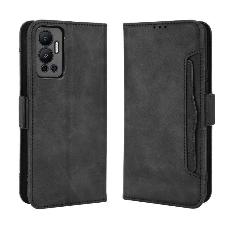 For Infinix Hot 12 Skin Feel Calf Texture Card Slots Leather Phone Case
