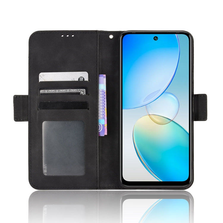 For Infinix Hot 12 Skin Feel Calf Texture Card Slots Leather Phone Case