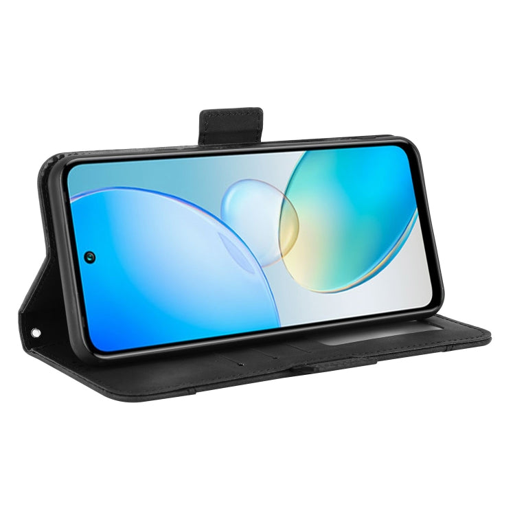 For Infinix Hot 12 Skin Feel Calf Texture Card Slots Leather Phone Case