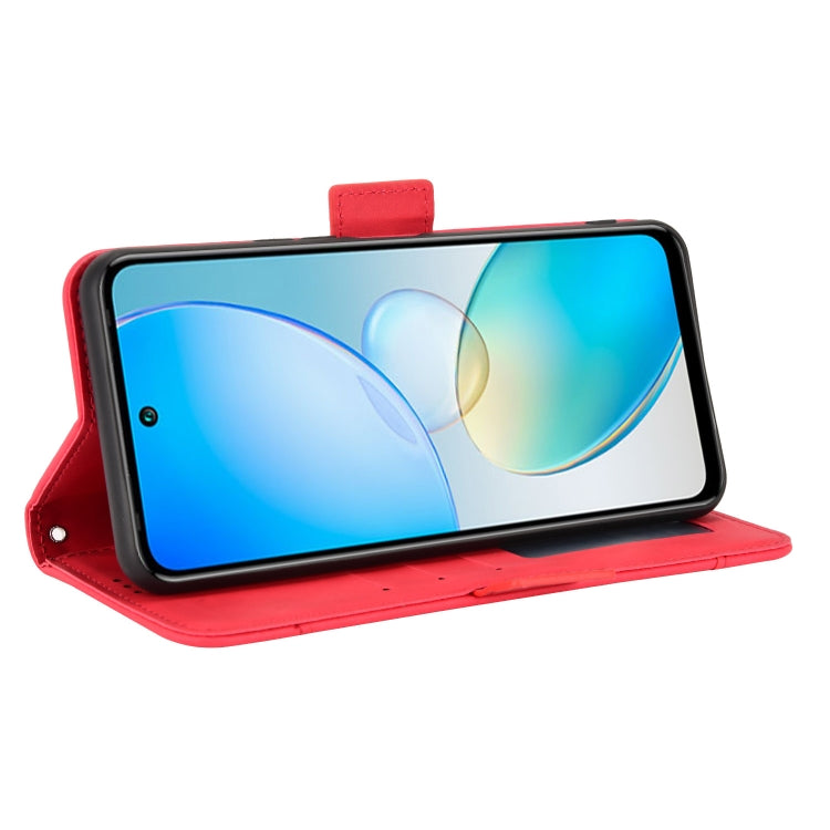 For Infinix Hot 12 Skin Feel Calf Texture Card Slots Leather Phone Case