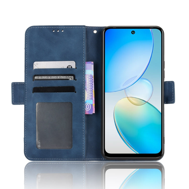 For Infinix Hot 12 Skin Feel Calf Texture Card Slots Leather Phone Case