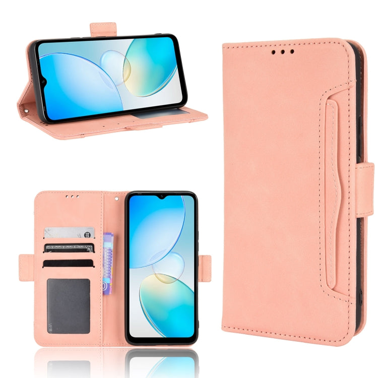 For Infinix Hot 12i Skin Feel Calf Texture Card Slots Leather Phone Case