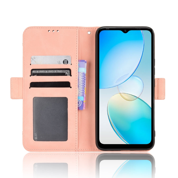 For Infinix Hot 12i Skin Feel Calf Texture Card Slots Leather Phone Case