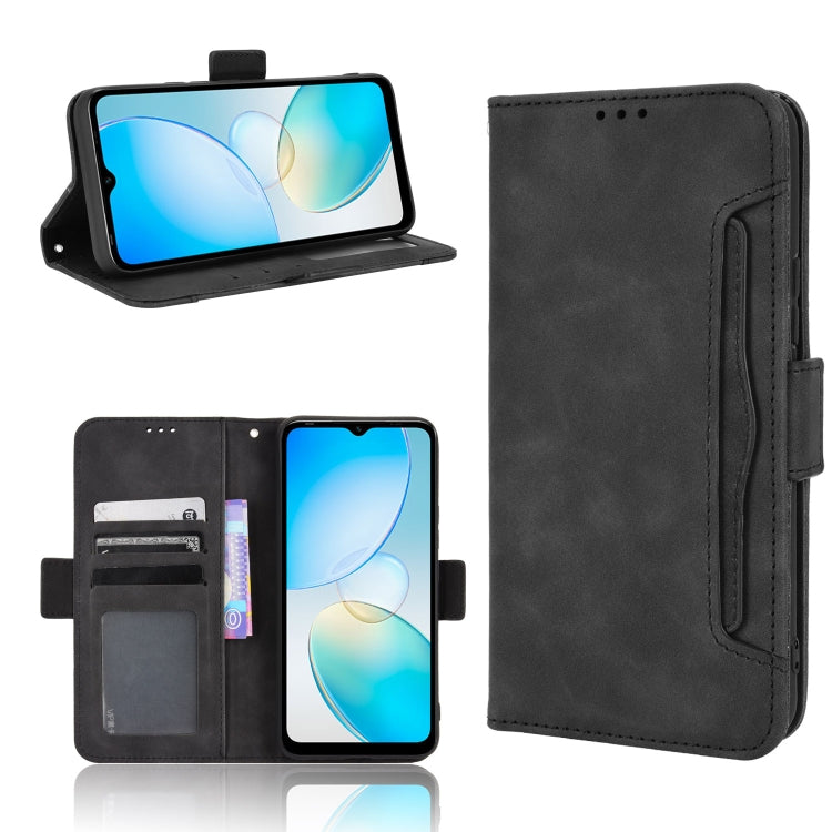 For Infinix Hot 12i Skin Feel Calf Texture Card Slots Leather Phone Case