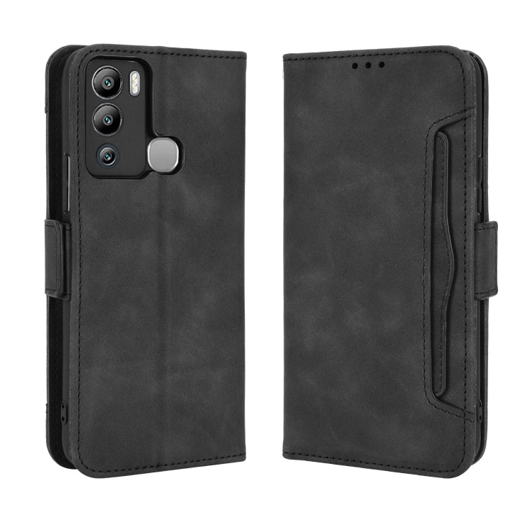 For Infinix Hot 12i Skin Feel Calf Texture Card Slots Leather Phone Case