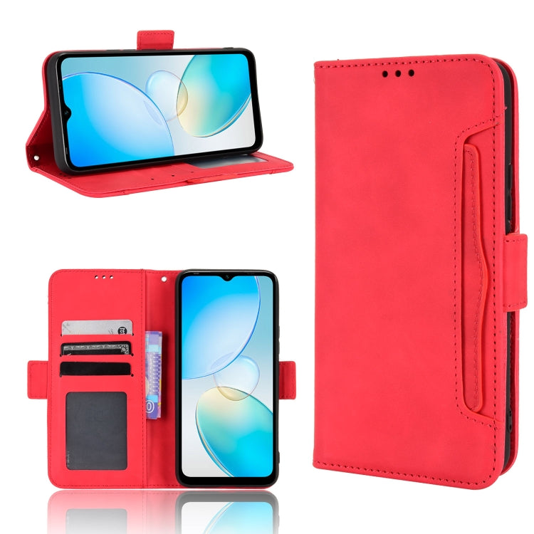 For Infinix Hot 12i Skin Feel Calf Texture Card Slots Leather Phone Case