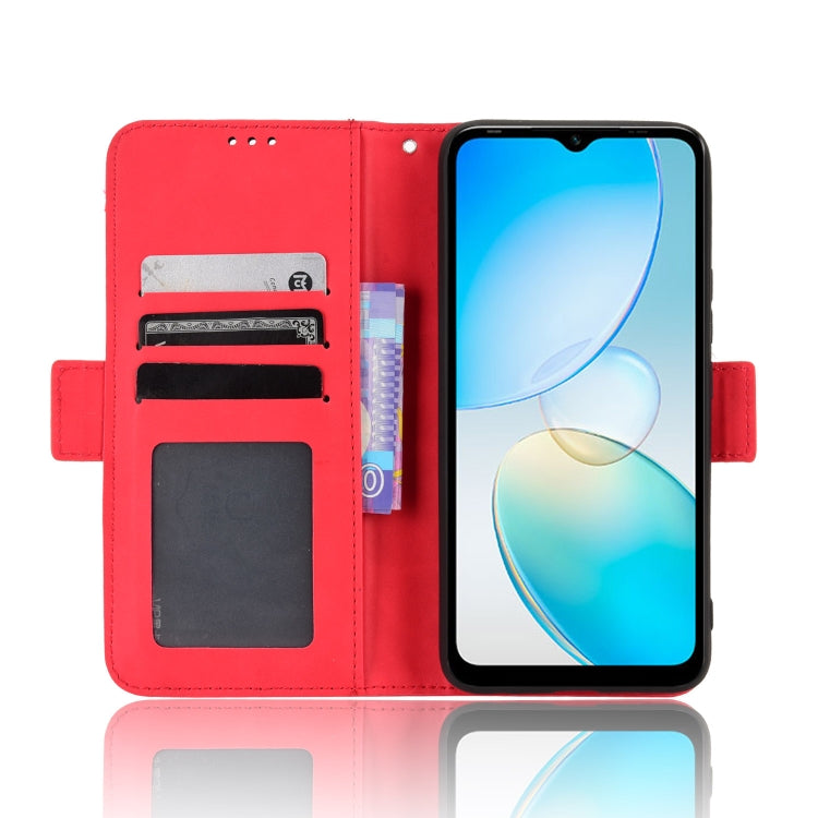 For Infinix Hot 12i Skin Feel Calf Texture Card Slots Leather Phone Case