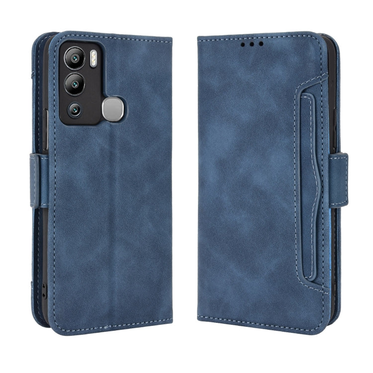 For Infinix Hot 12i Skin Feel Calf Texture Card Slots Leather Phone Case