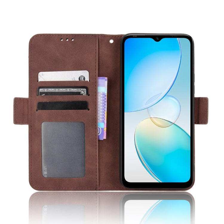 For Infinix Hot 12i Skin Feel Calf Texture Card Slots Leather Phone Case