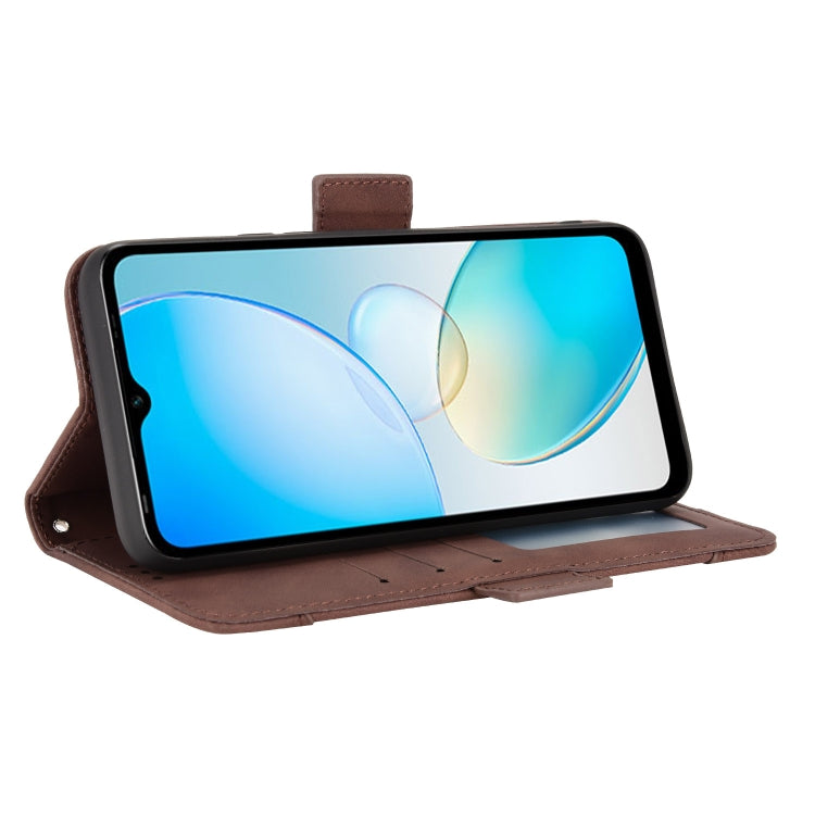 For Infinix Hot 12i Skin Feel Calf Texture Card Slots Leather Phone Case