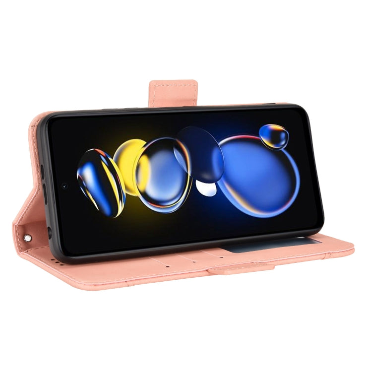 For Xiaomi Redmi Note 11T Pro 5G Skin Feel Calf Texture Card Slots Leather Phone Case