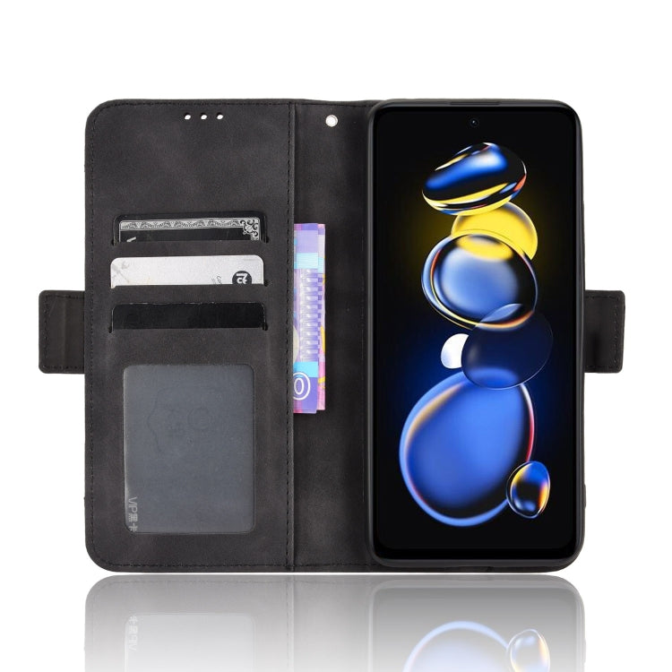 For Xiaomi Redmi Note 11T Pro 5G Skin Feel Calf Texture Card Slots Leather Phone Case