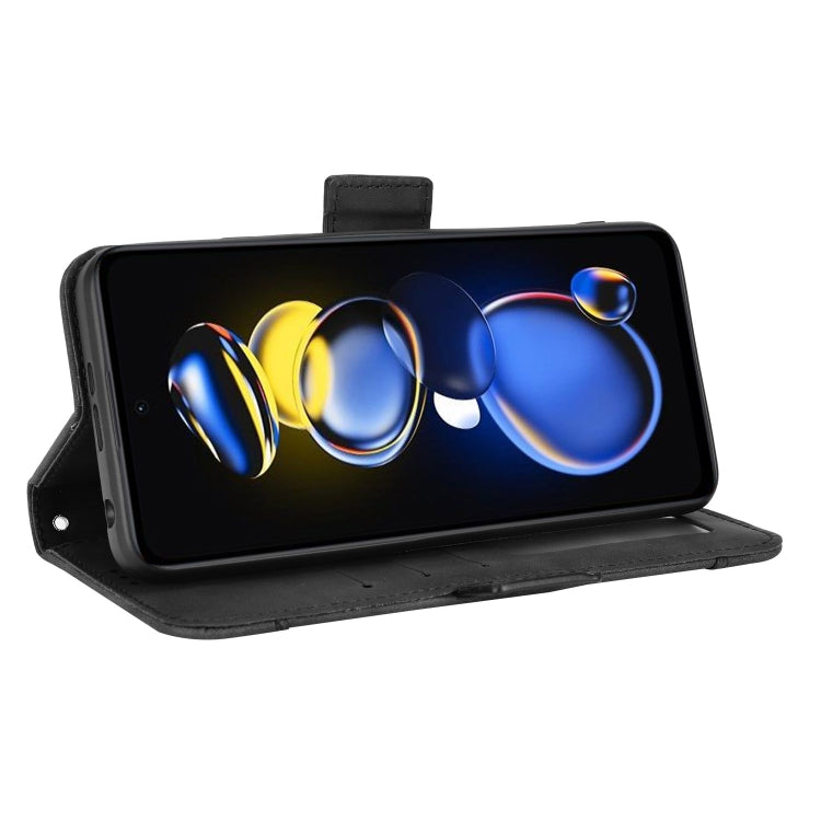 For Xiaomi Redmi Note 11T Pro 5G Skin Feel Calf Texture Card Slots Leather Phone Case