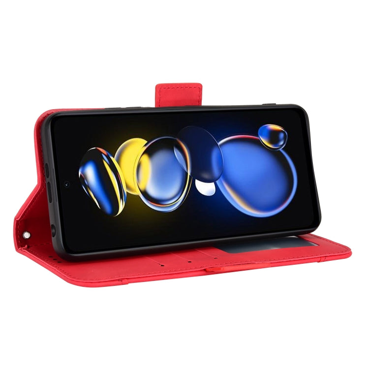 For Xiaomi Redmi Note 11T Pro 5G Skin Feel Calf Texture Card Slots Leather Phone Case