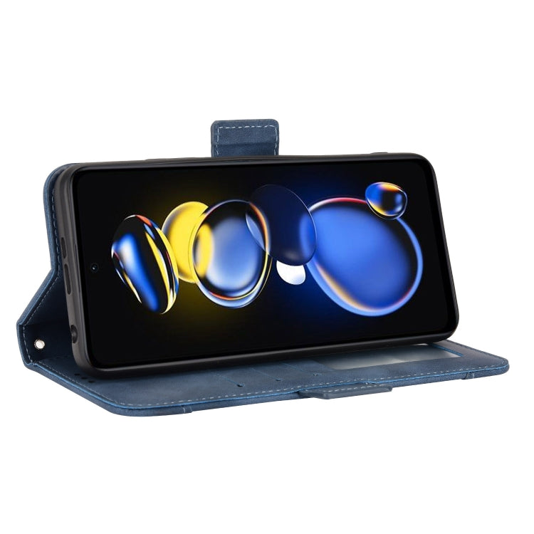 For Xiaomi Redmi Note 11T Pro 5G Skin Feel Calf Texture Card Slots Leather Phone Case