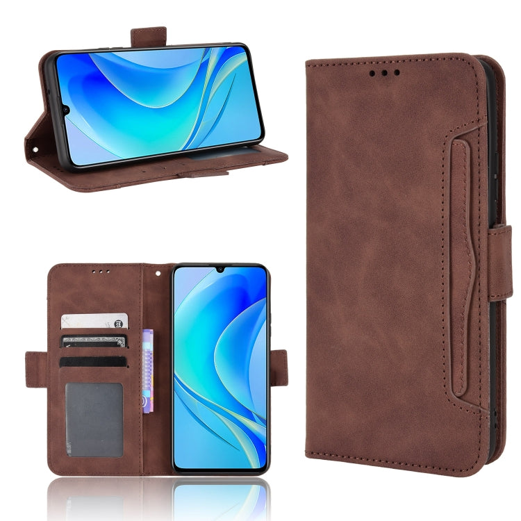 For Huawei nova Y70 / nova Y70 Plus Skin Feel Calf Texture Card Slots Leather Phone Case