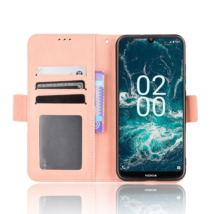 For Nokia C200 Skin Feel Calf Texture Card Slots Leather Phone Case