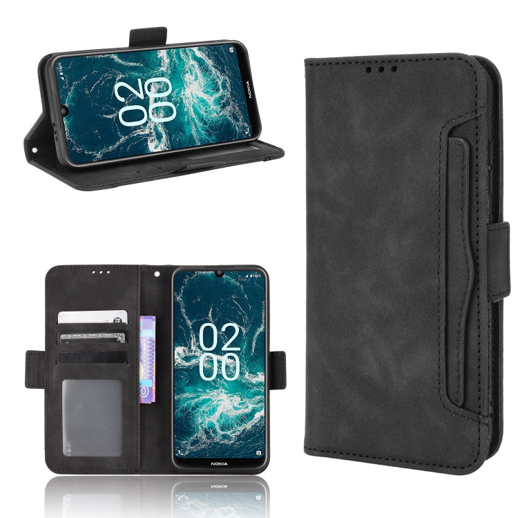 For Nokia C200 Skin Feel Calf Texture Card Slots Leather Phone Case