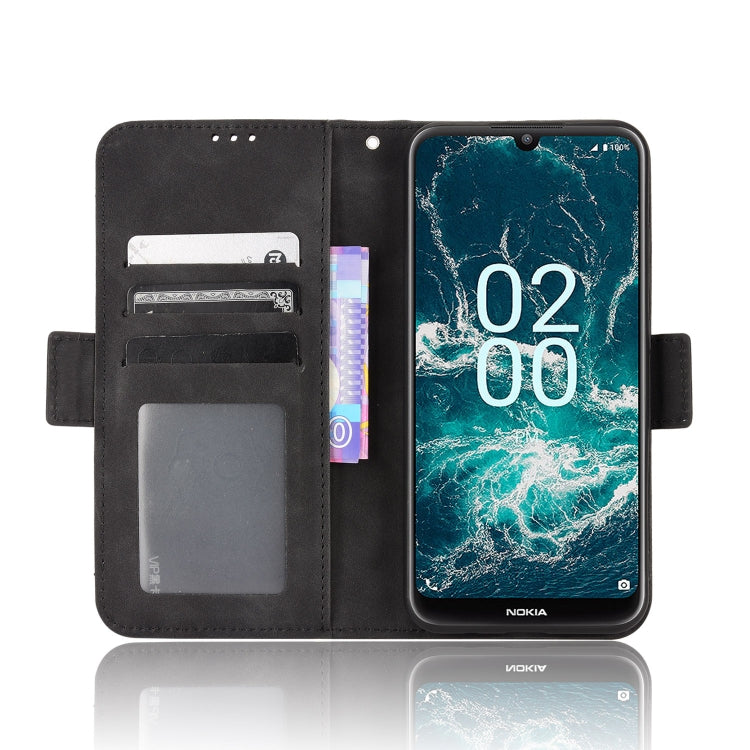 For Nokia C200 Skin Feel Calf Texture Card Slots Leather Phone Case