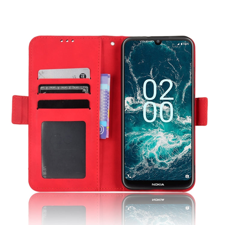 For Nokia C200 Skin Feel Calf Texture Card Slots Leather Phone Case
