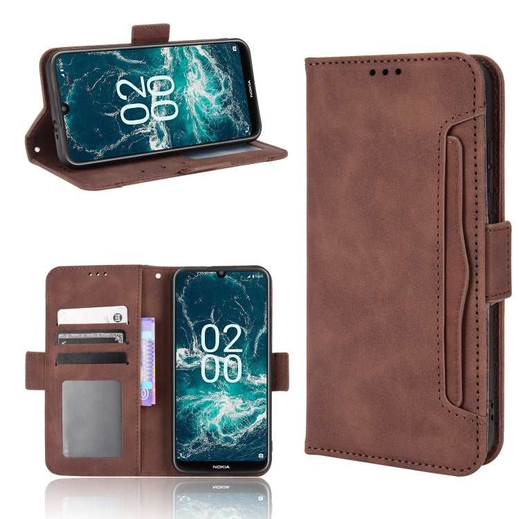 For Nokia C200 Skin Feel Calf Texture Card Slots Leather Phone Case