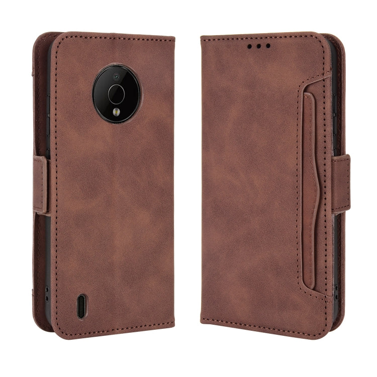 For Nokia C200 Skin Feel Calf Texture Card Slots Leather Phone Case
