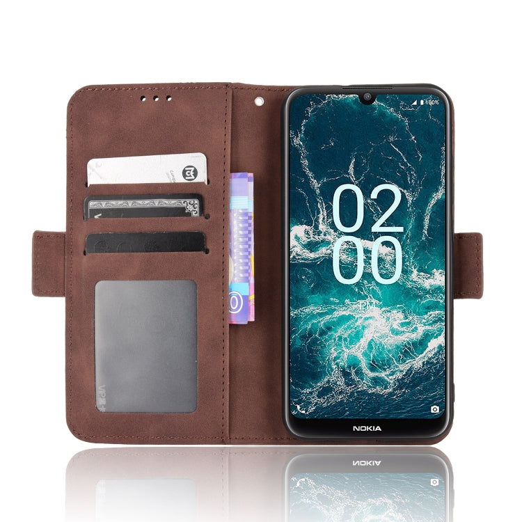 For Nokia C200 Skin Feel Calf Texture Card Slots Leather Phone Case