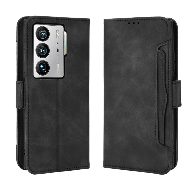 For ZTE Axon 40 Ultra Skin Feel Calf Texture Card Slots Leather Phone Case