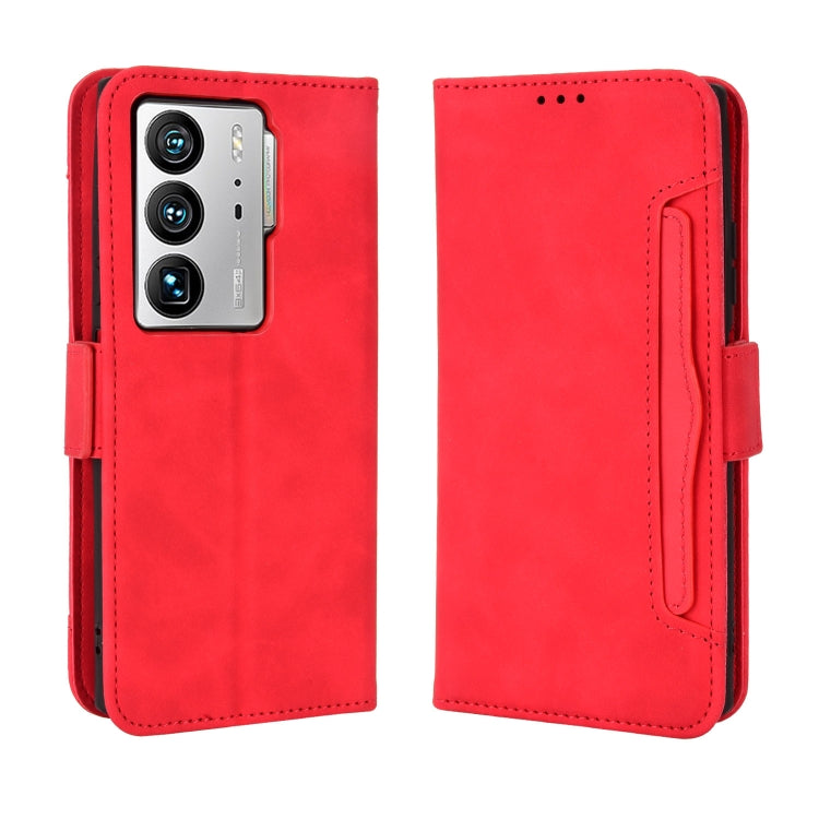 For ZTE Axon 40 Ultra Skin Feel Calf Texture Card Slots Leather Phone Case