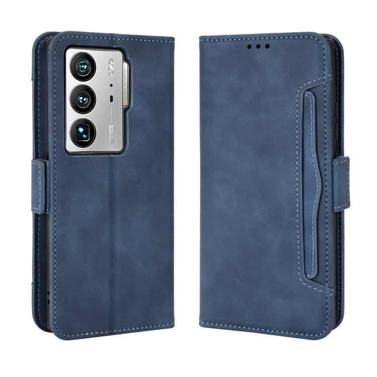 For ZTE Axon 40 Ultra Skin Feel Calf Texture Card Slots Leather Phone Case