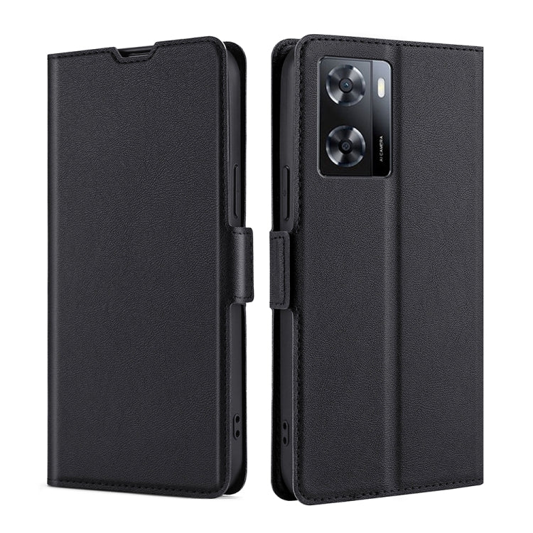 For OPPO A57 4G Ultra-thin Voltage Side Buckle Horizontal Flip Leather Phone Case