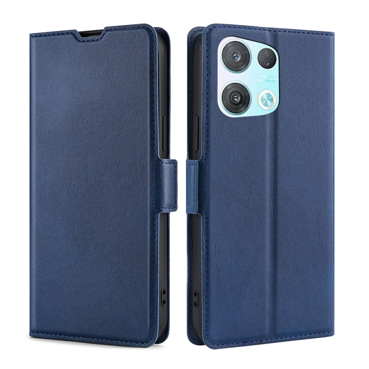 For OPPO Reno8 Pro 5G Ultra-thin Voltage Side Buckle Horizontal Flip Leather Phone Case