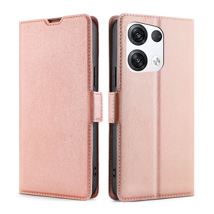For OPPO Reno8 Pro+ 5G Ultra-thin Voltage Side Buckle Horizontal Flip Leather Phone Case