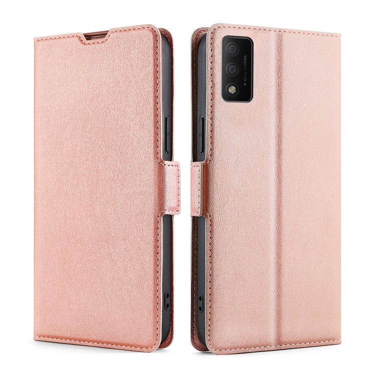 For TCL 30T T603DL Ultra-thin Voltage Side Buckle Horizontal Flip Leather Phone Case