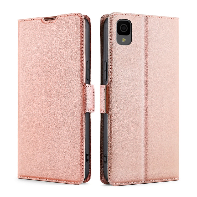 For TCL 30Z T602DL Ultra-thin Voltage Side Buckle Horizontal Flip Leather Phone Case