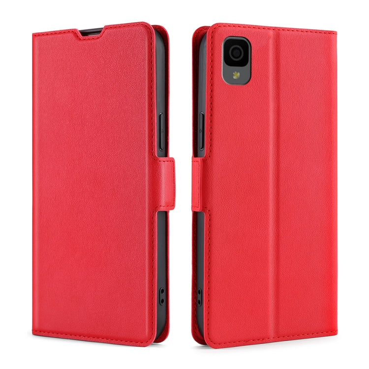 For TCL 30Z T602DL Ultra-thin Voltage Side Buckle Horizontal Flip Leather Phone Case