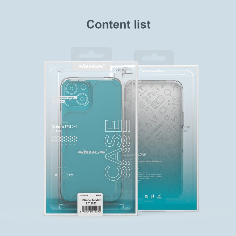 For iPhone 14 Plus NILLKIN Ultra Clear PC + TPU Phone Case